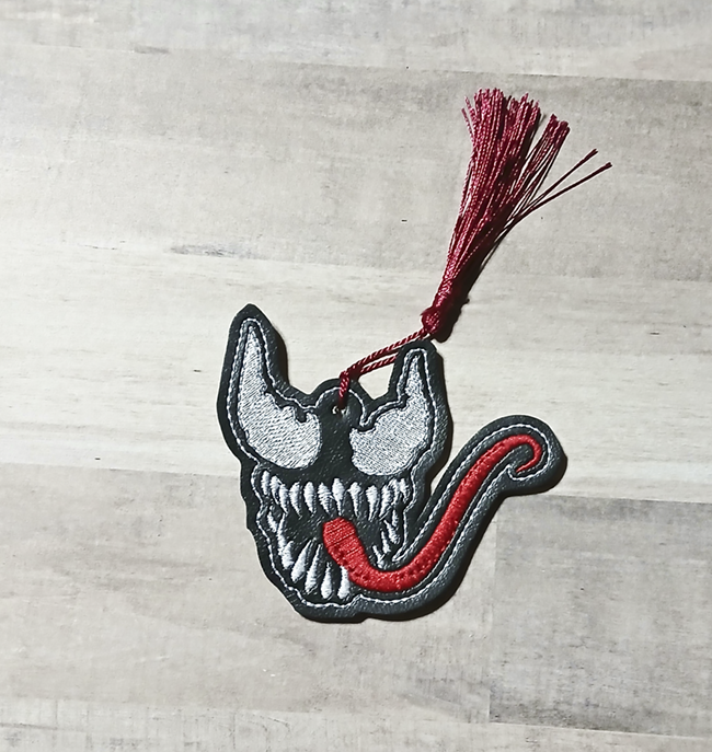 Symbiote Face Bookmark