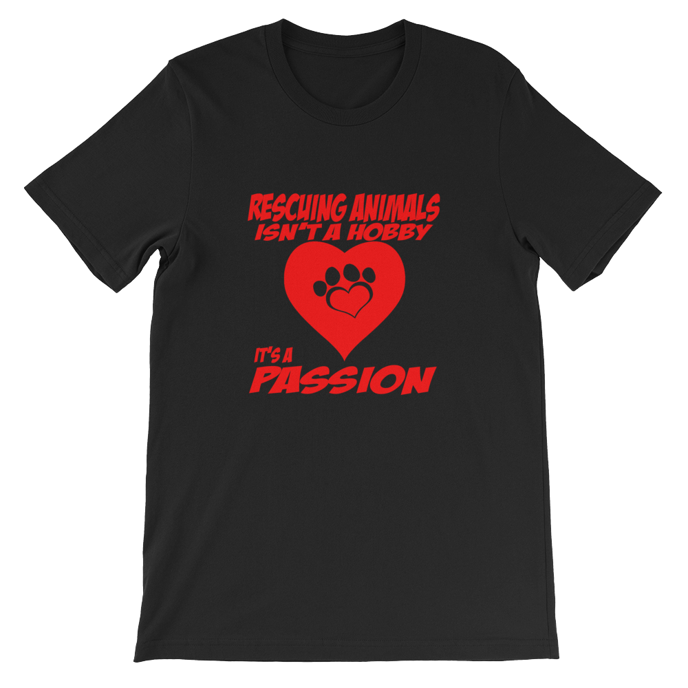 Rescuing Animals Isn't A Hobby Tshirt Mockup