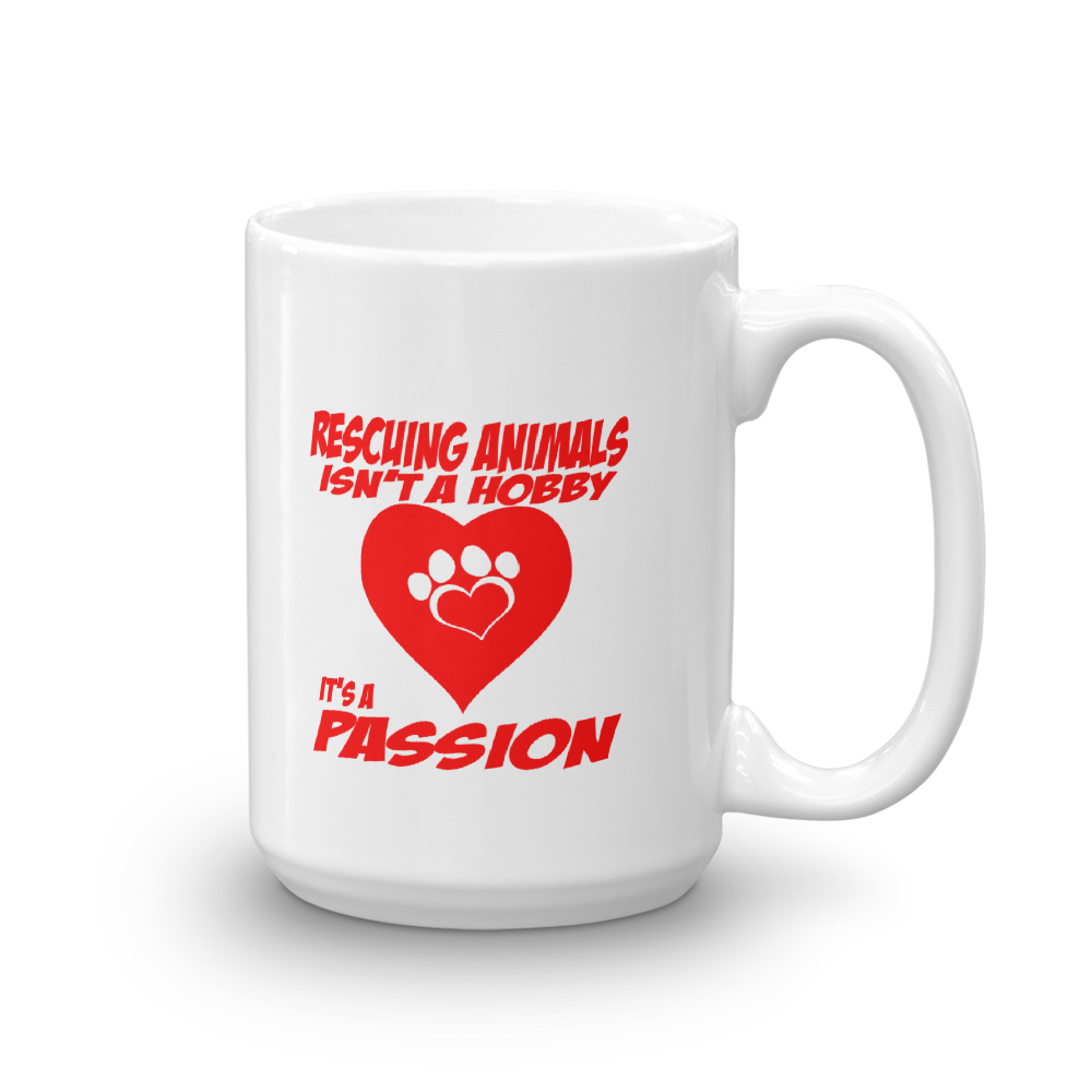 Rescuing Animals Isn't A Hobby mug Mockup