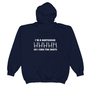 I'm a bartender zip-up hoodie