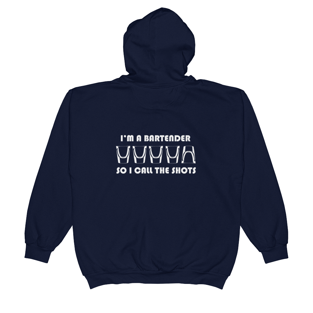 I'm a bartender zip-up hoodie