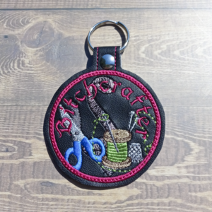 Adult keyring accessory bitch craft key fob