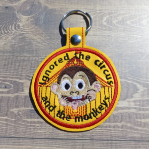 monkey face key fob
