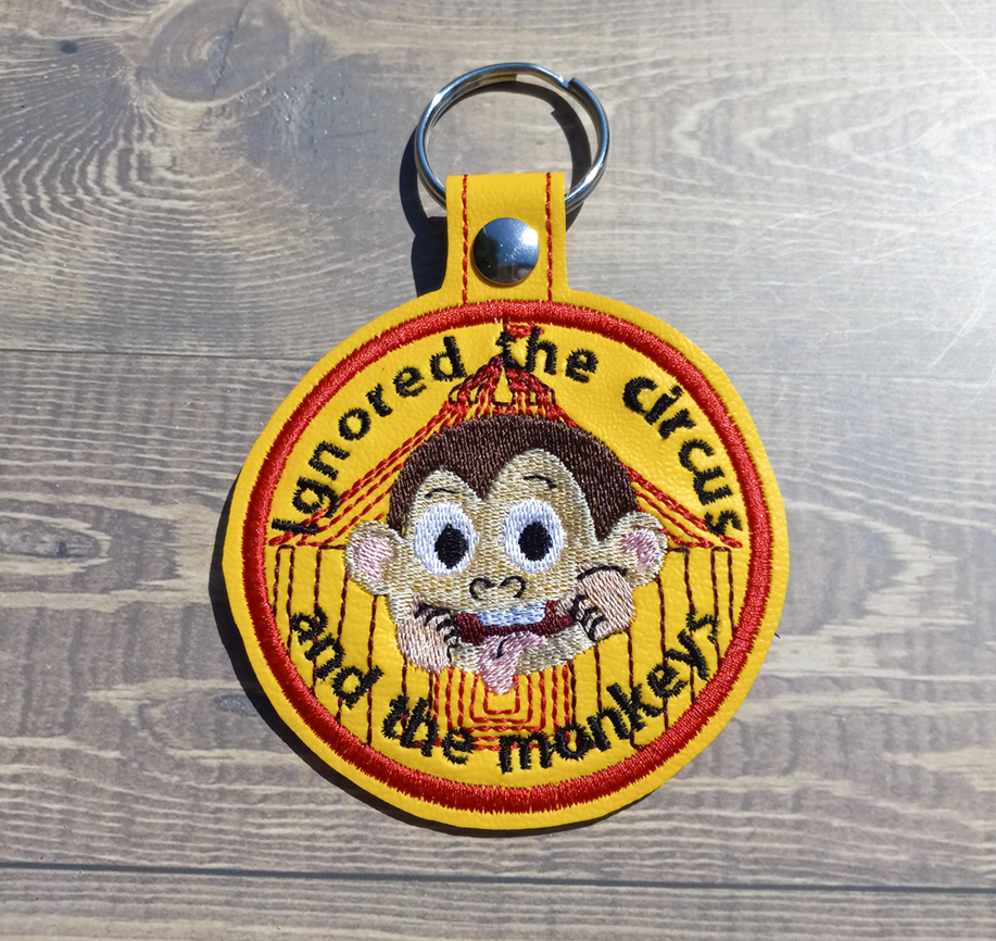 monkey face key fob