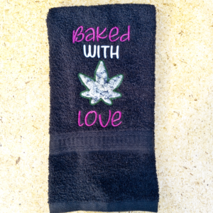 Cannabis hand towel