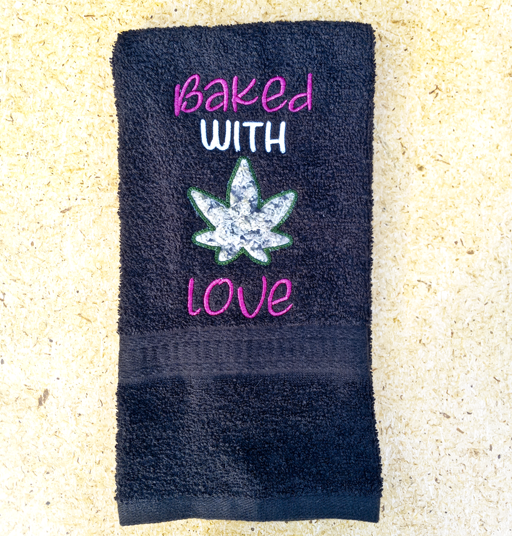 Cannabis hand towel