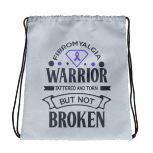 Fibromyalgia Awareness Drawstring Bag