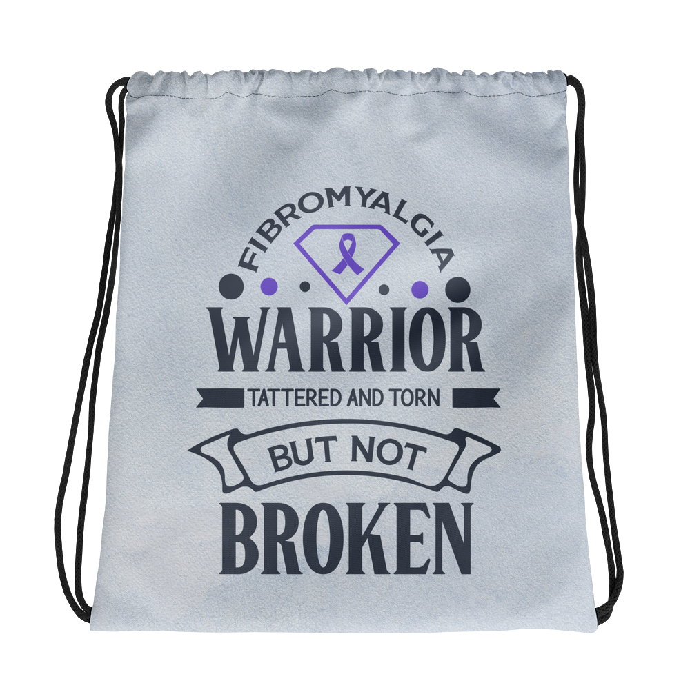 Fibromyalgia Awareness Drawstring Bag