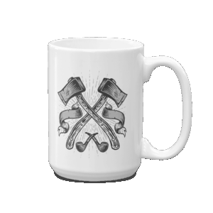 gentlemen's buried hatchets mug
