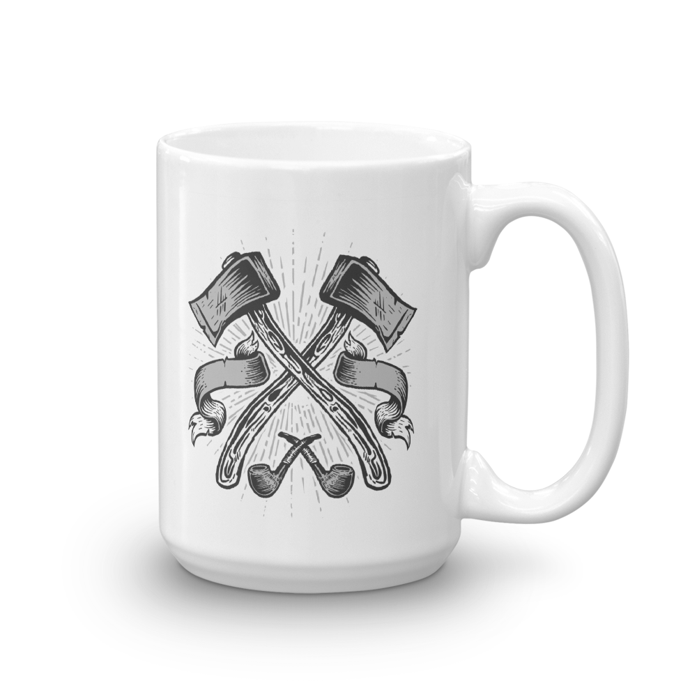 gentlemen's buried hatchets mug
