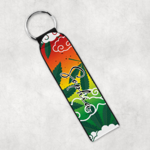 pot cloud pattern wristlet