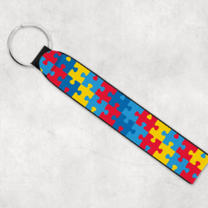 puzzle piece wristlet mockup