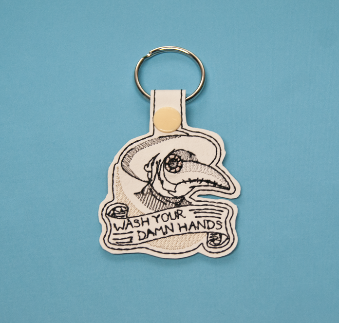 Wash Your Damn Hands Key Fob