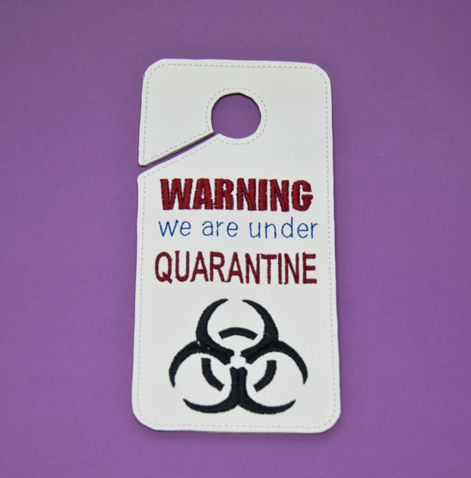 warning door sign