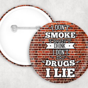 adult button with back displayed