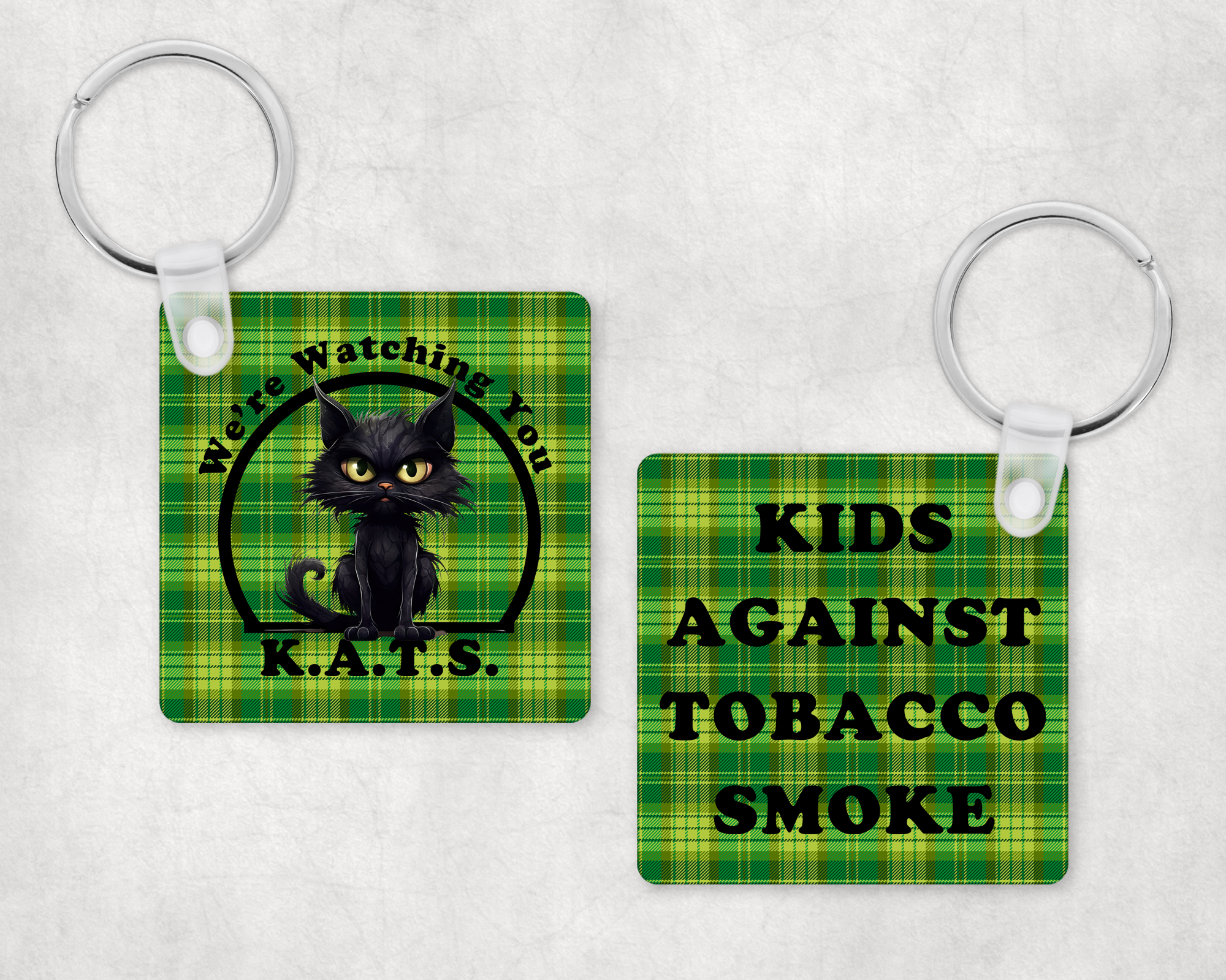 Kats keychain mockup