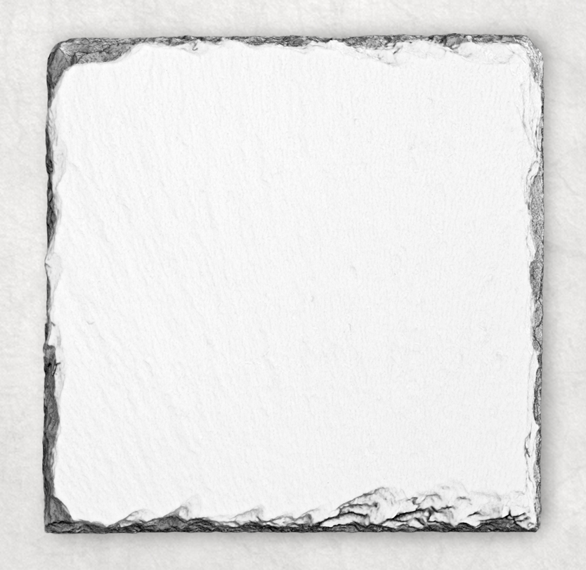 square slate coaster