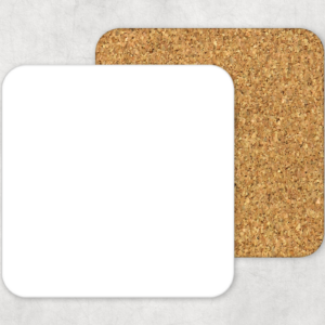 square hardboard coaster