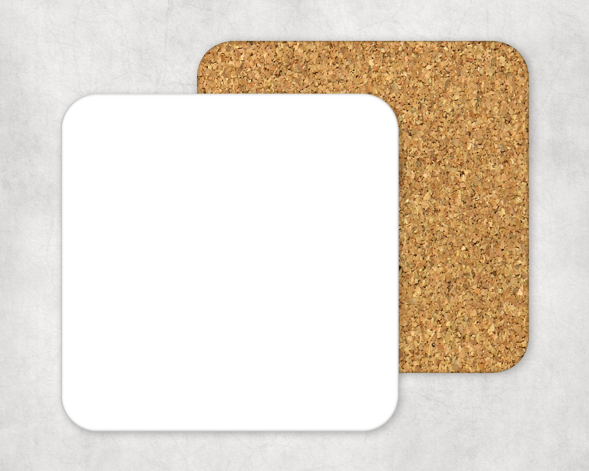square hardboard coaster