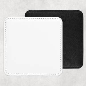 Custom Printed Square Faux Leather Coasters