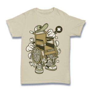 Hip Wheelchair Graphic Top Mockup