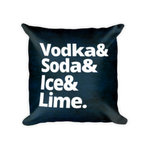 Vodka Soda Throw Pillow