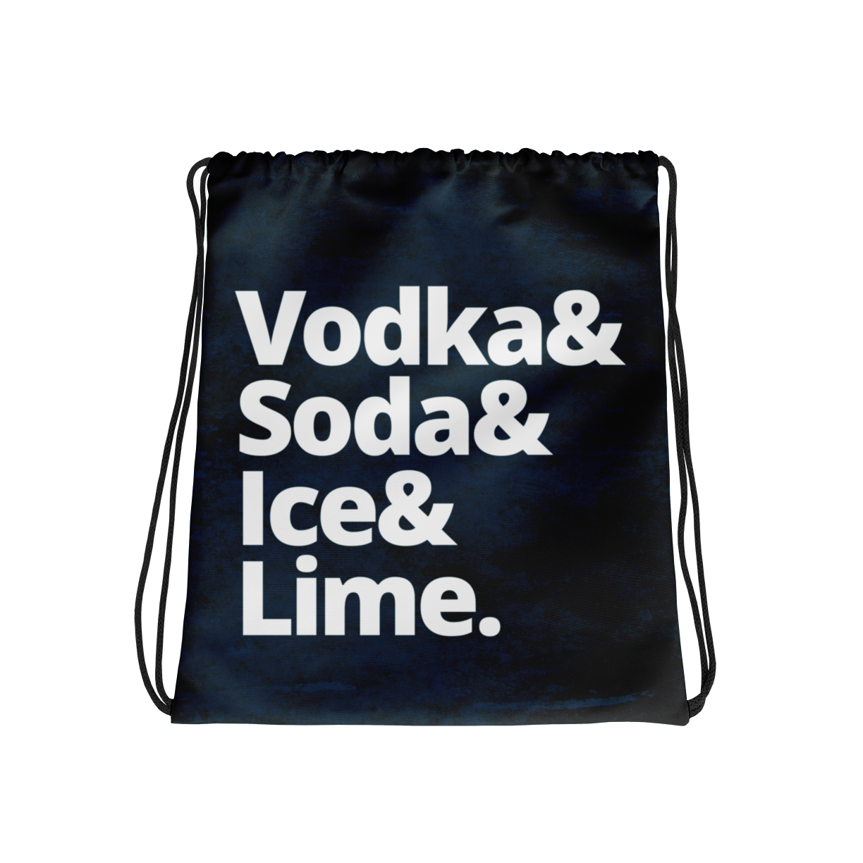 drawstring bag with Vodka Soda Recipe