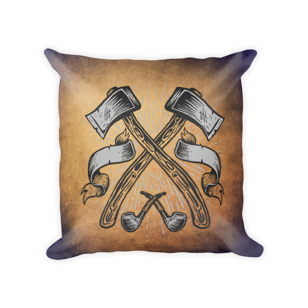 gentlemen's buried hatchets throw pillow
