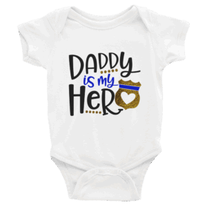 Police Officer Daddy Is My Hero onesie