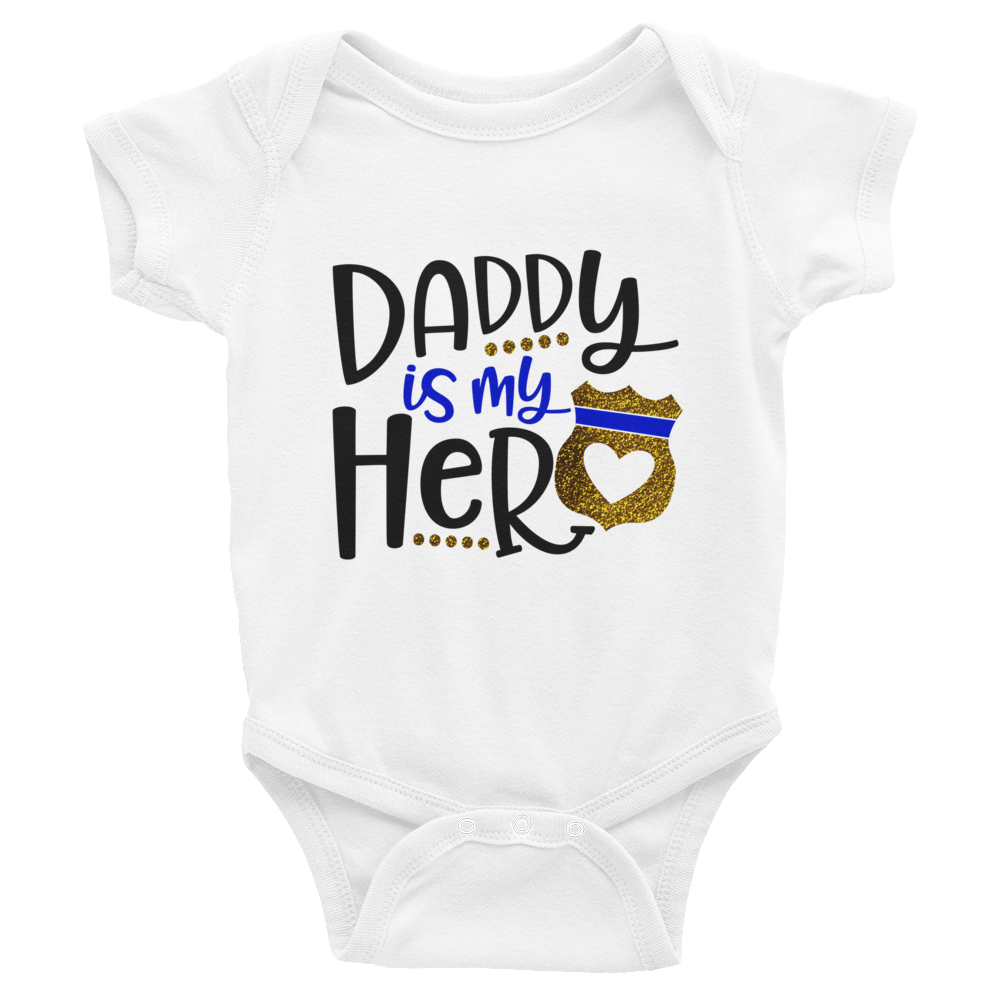 Police Officer Daddy Is My Hero onesie