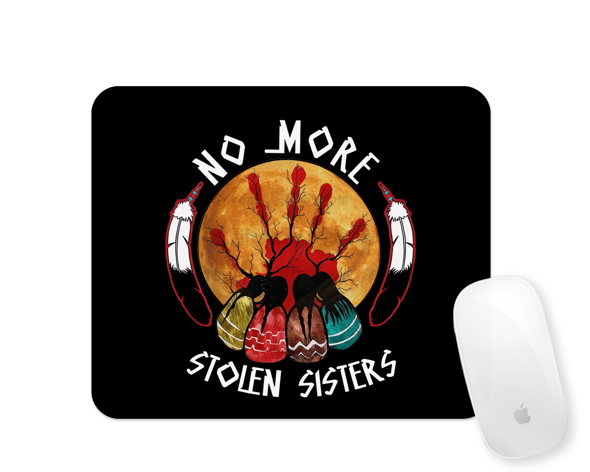 No more stolen sisters mousepad mockup