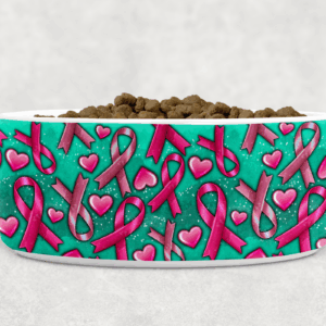 breast cancer awareness pet bowl mockup