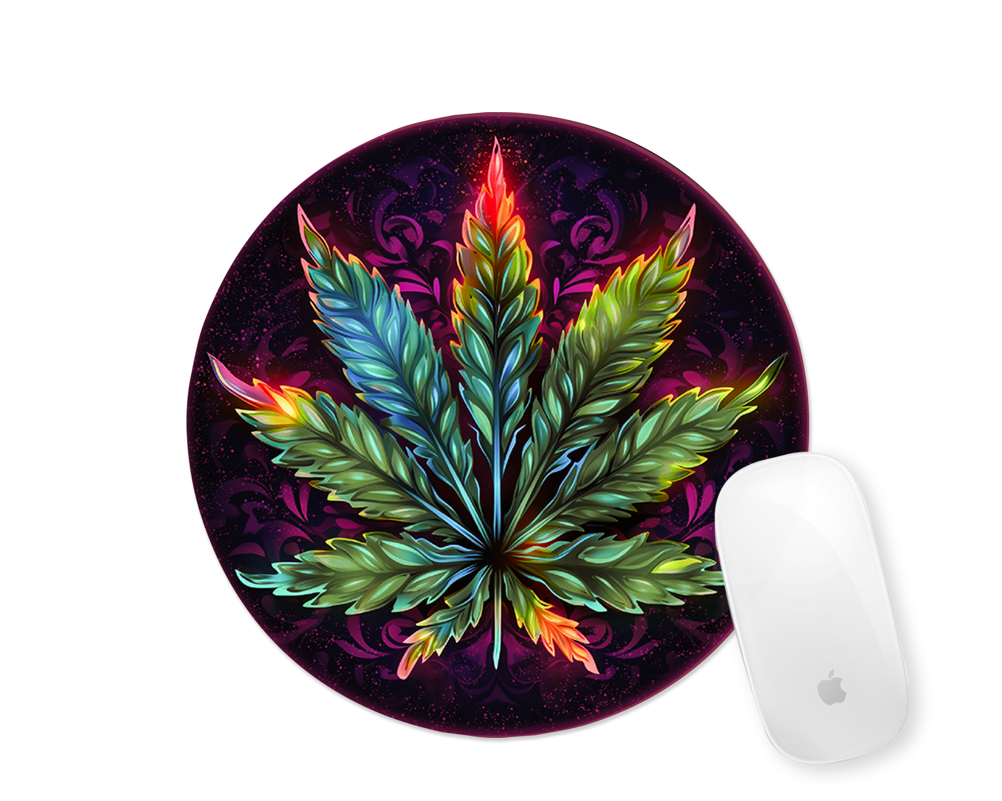Colorful cannabis mousepad