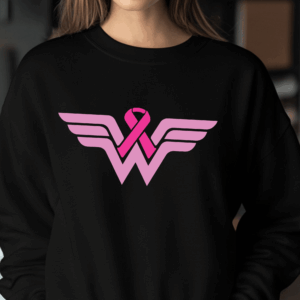 winged breast cancer warrior top mockup