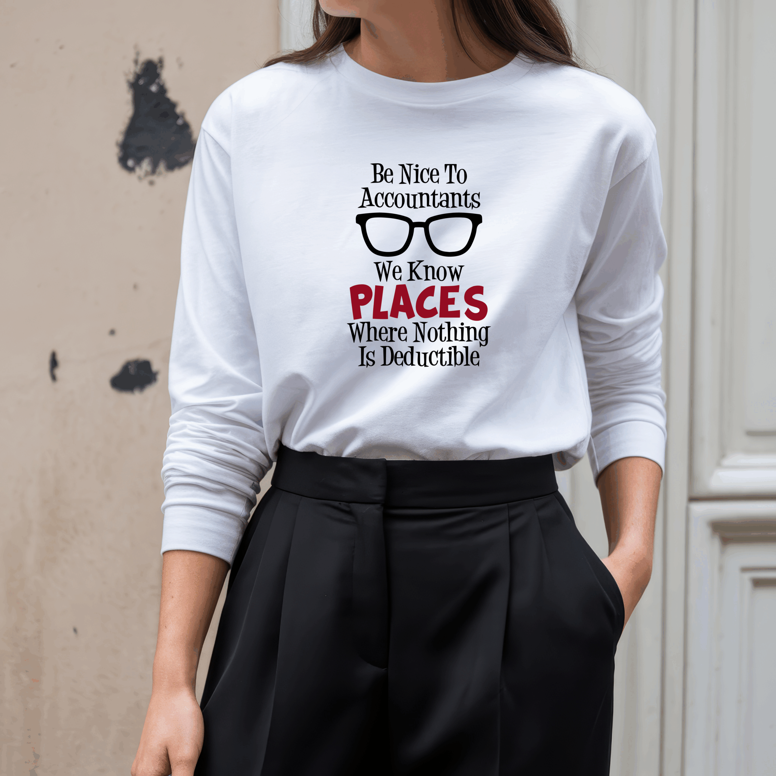 Be Nice To Accountants Shirt Mockup