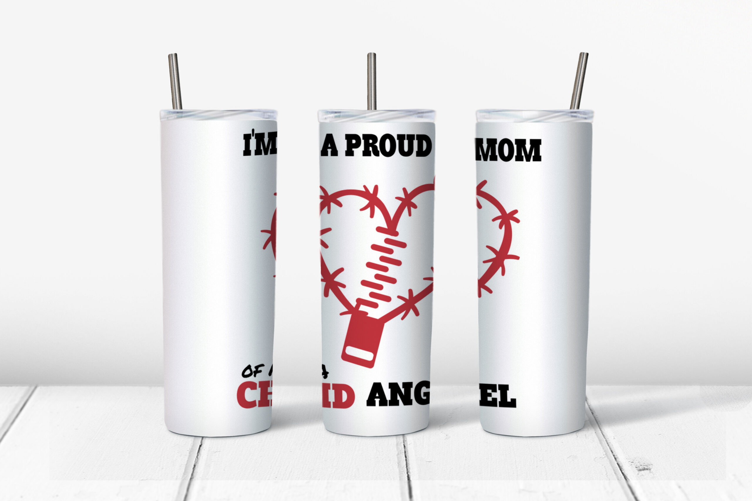 CHD Angel Stainless Steel Tumbler Mockup