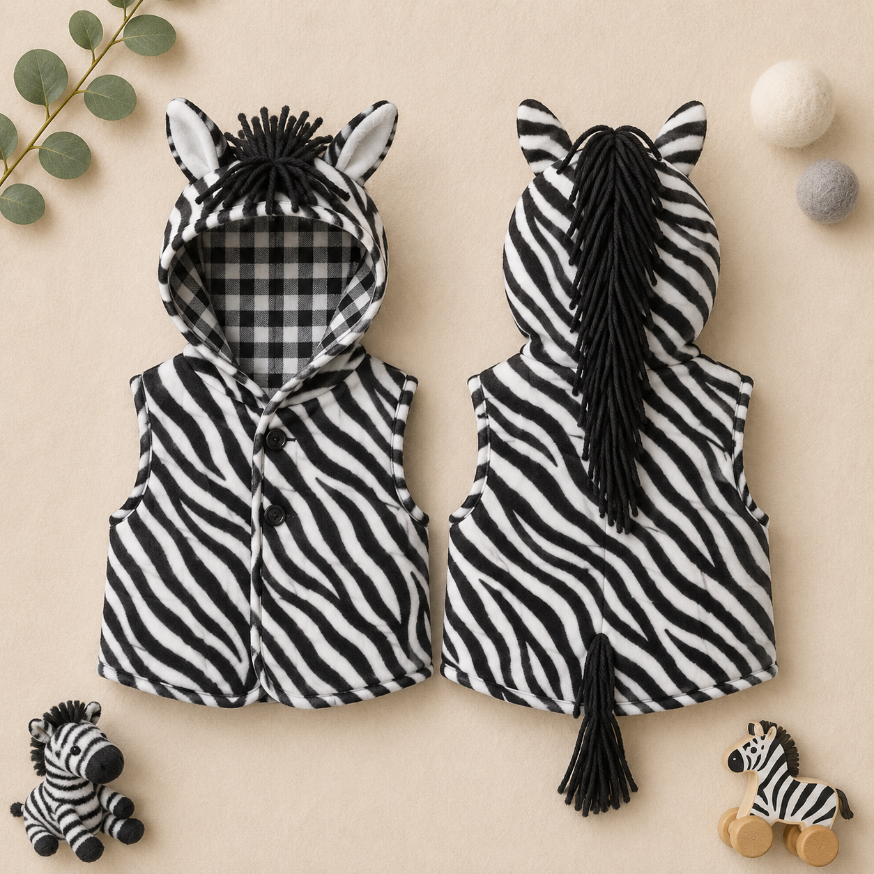 Zebra Baby Vest
