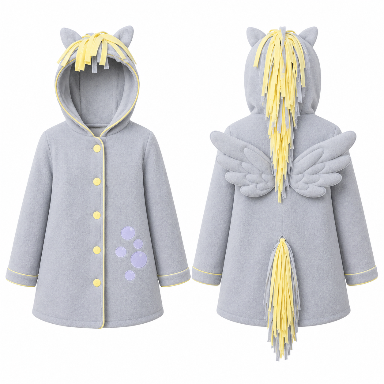 MLP Grey Pegasus Pony Coat