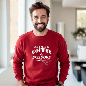 Coffee & Scissors Shirt Mockup