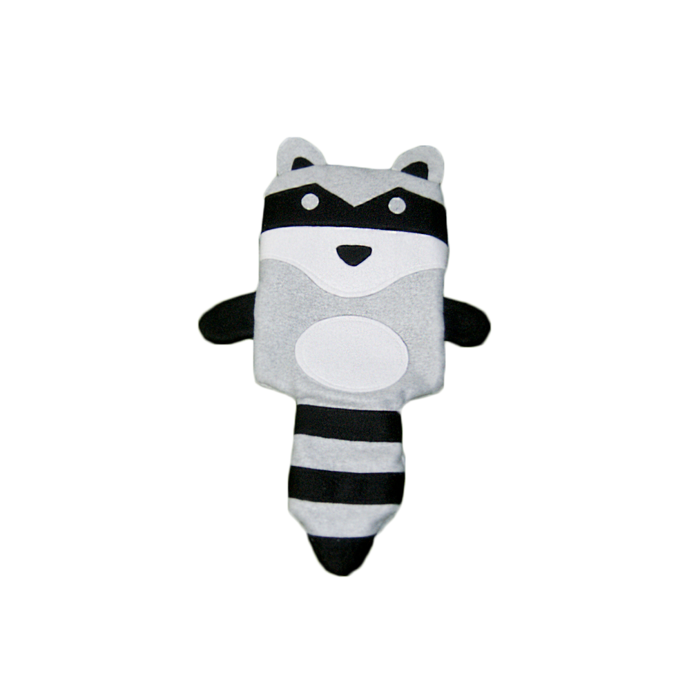 Handmade Raccoon Hot Water Bottle Cover