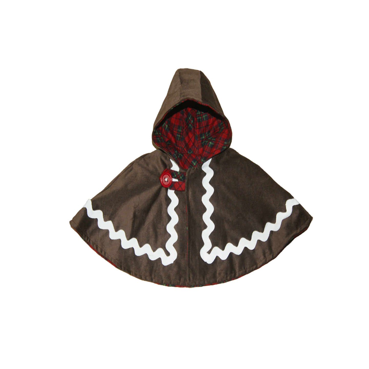 Handmade Gingerbread-style cape