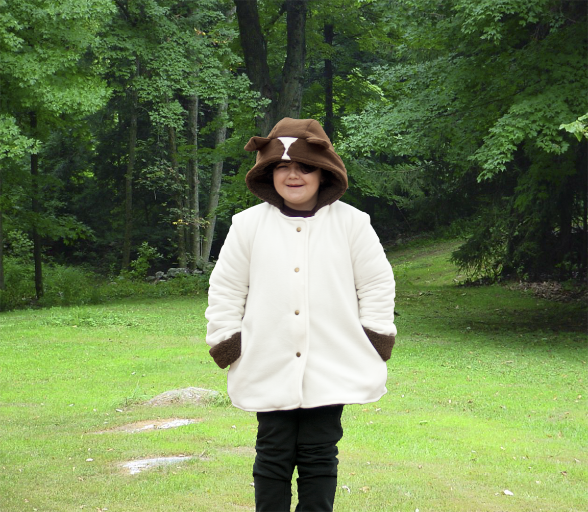 Handmade White Puppy Coat