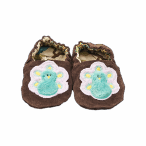 Handmade peacock shoes