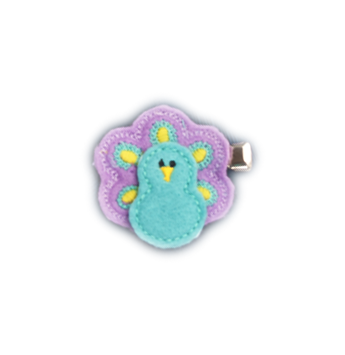 Handmade Peacock Hair Clip
