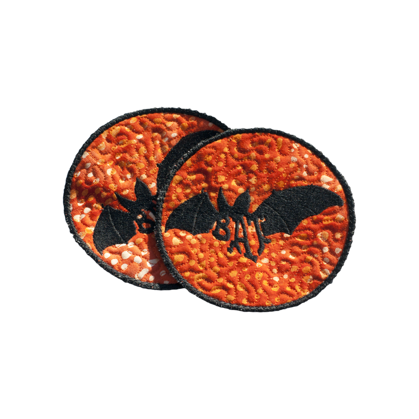 Quilted Bat Coasters