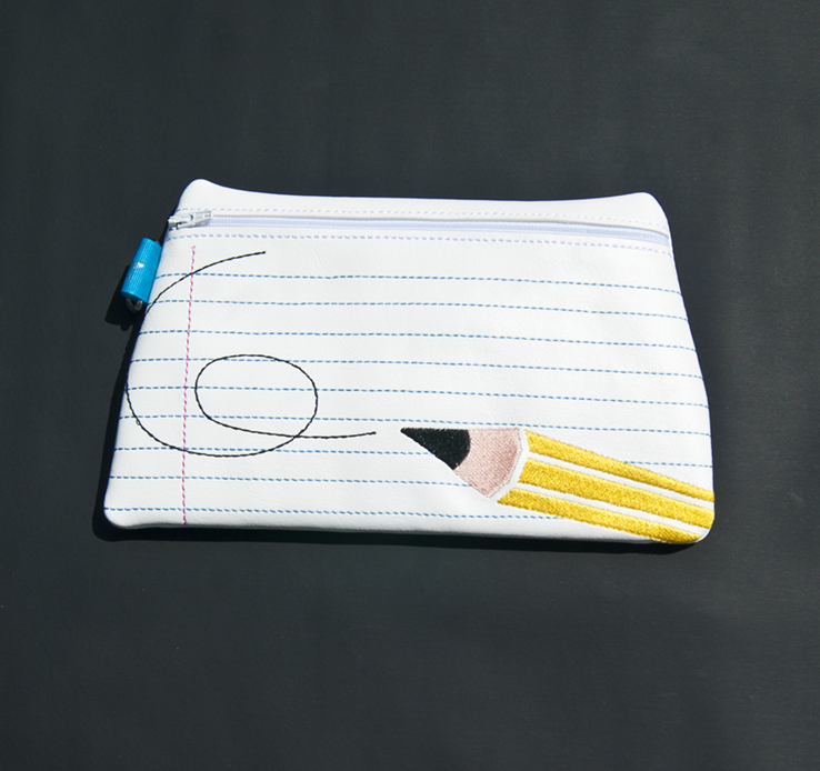 Handmade Paper & Pencil Clutch
