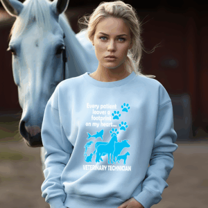 Footprint On My Heart Shirt Mockup