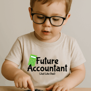 Future Accountant Child Shirt Mockup