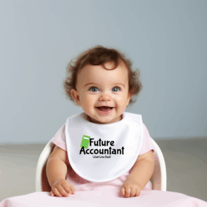 Future Accountant Bib Mockup