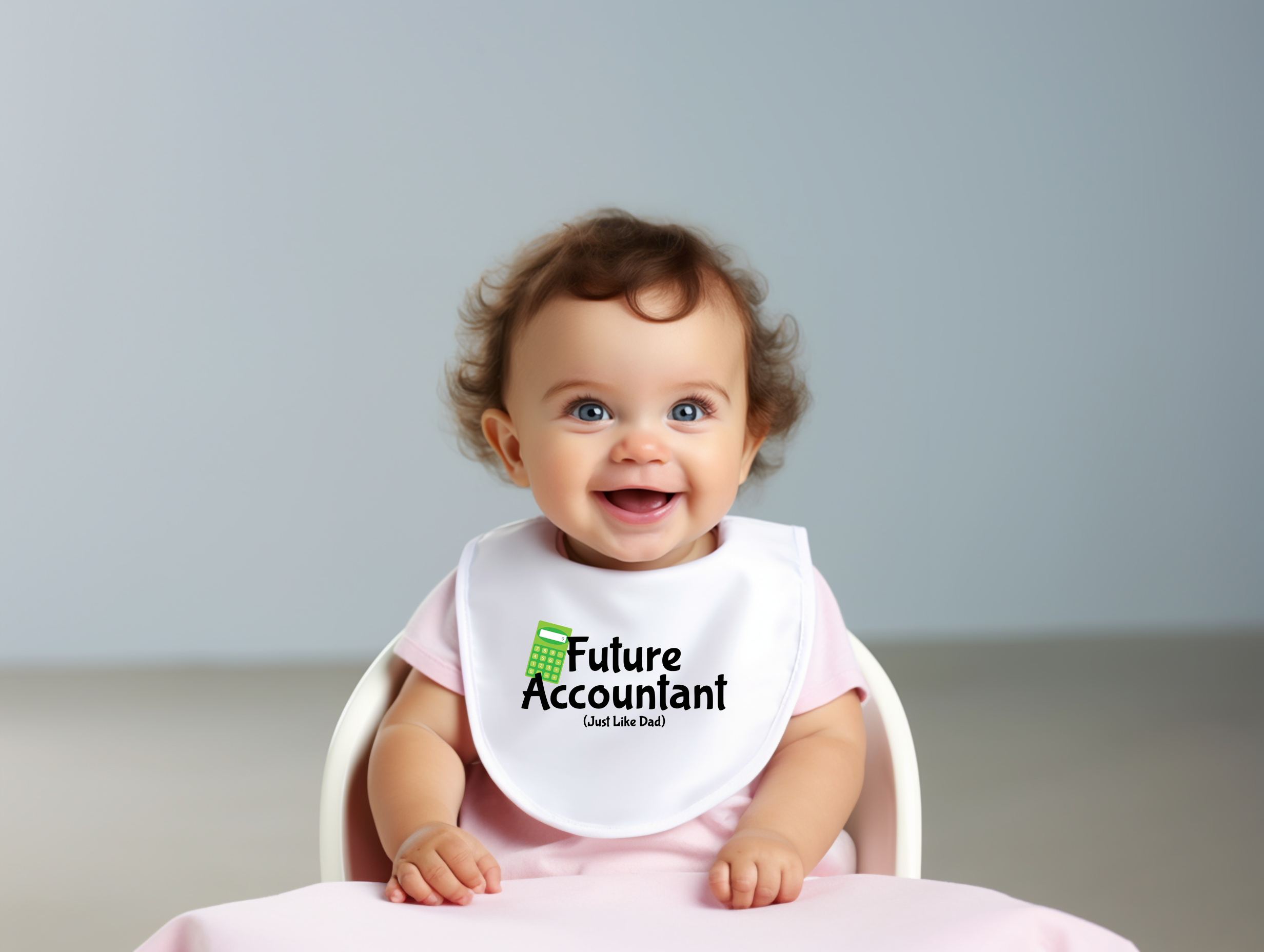 Future Accountant Bib Mockup